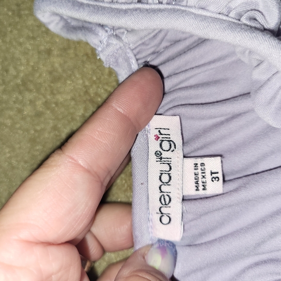 Lavender Ruffle Sleeve Top - Picture 2 of 3